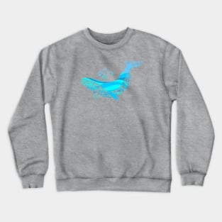 Save the Whales Light Blue Crewneck Sweatshirt